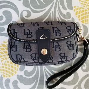 Dooney and Bourke Logo Canvas Wristlet